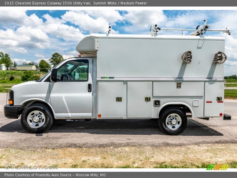 Summit White / Medium Pewter 2015 Chevrolet Express Cutaway 3500 Utility Van