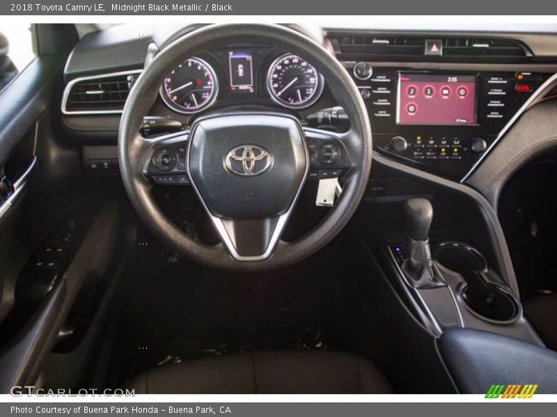 Midnight Black Metallic / Black 2018 Toyota Camry LE