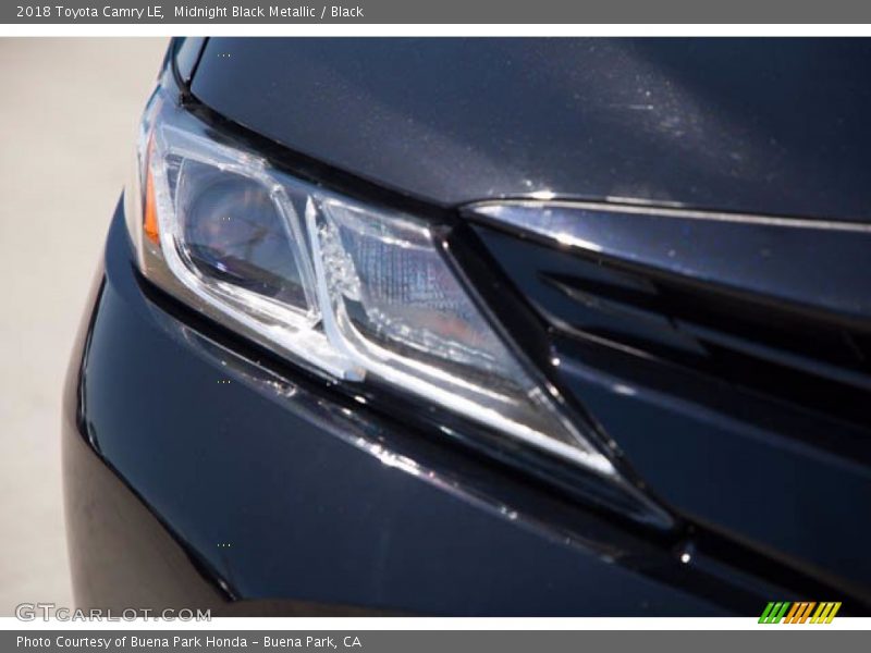 Midnight Black Metallic / Black 2018 Toyota Camry LE