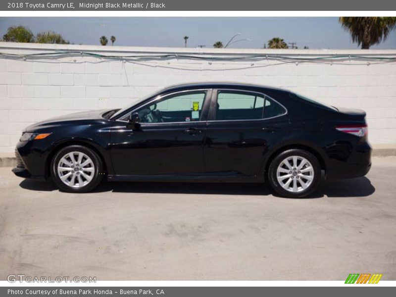 Midnight Black Metallic / Black 2018 Toyota Camry LE