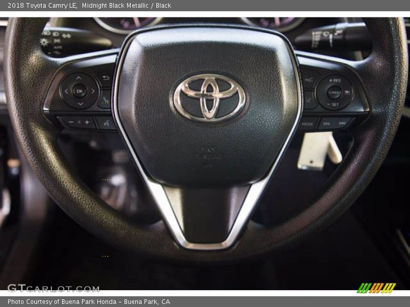 Midnight Black Metallic / Black 2018 Toyota Camry LE