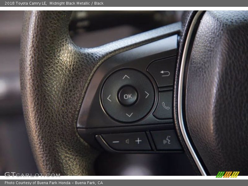 Midnight Black Metallic / Black 2018 Toyota Camry LE