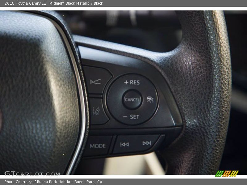 Midnight Black Metallic / Black 2018 Toyota Camry LE