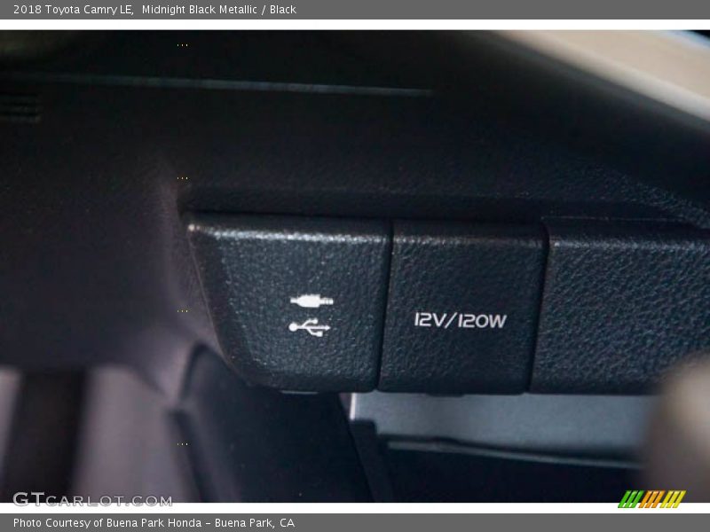 Midnight Black Metallic / Black 2018 Toyota Camry LE