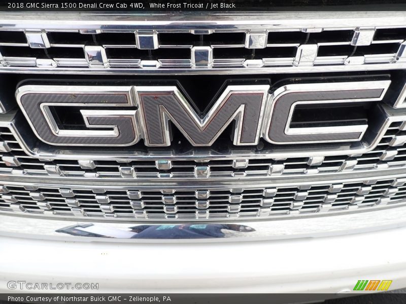 White Frost Tricoat / Jet Black 2018 GMC Sierra 1500 Denali Crew Cab 4WD