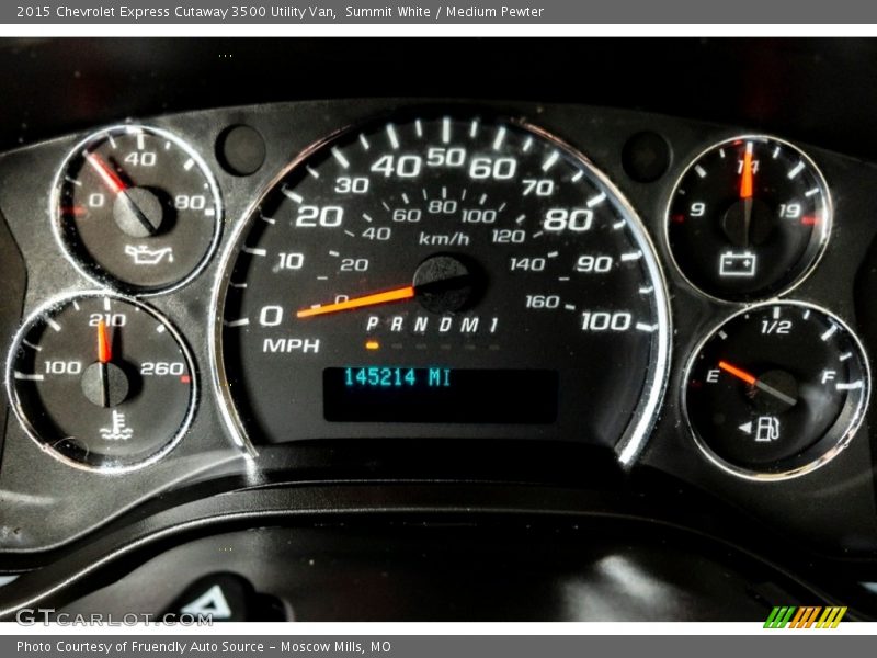 Summit White / Medium Pewter 2015 Chevrolet Express Cutaway 3500 Utility Van