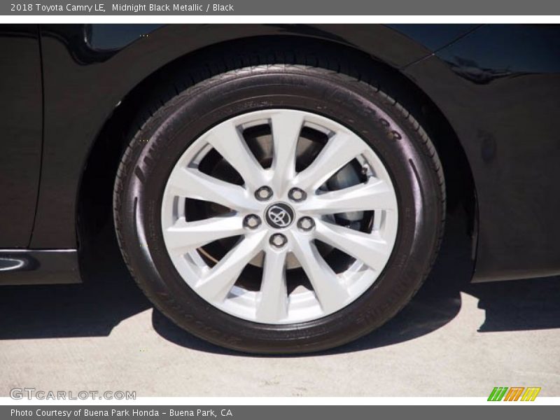 Midnight Black Metallic / Black 2018 Toyota Camry LE