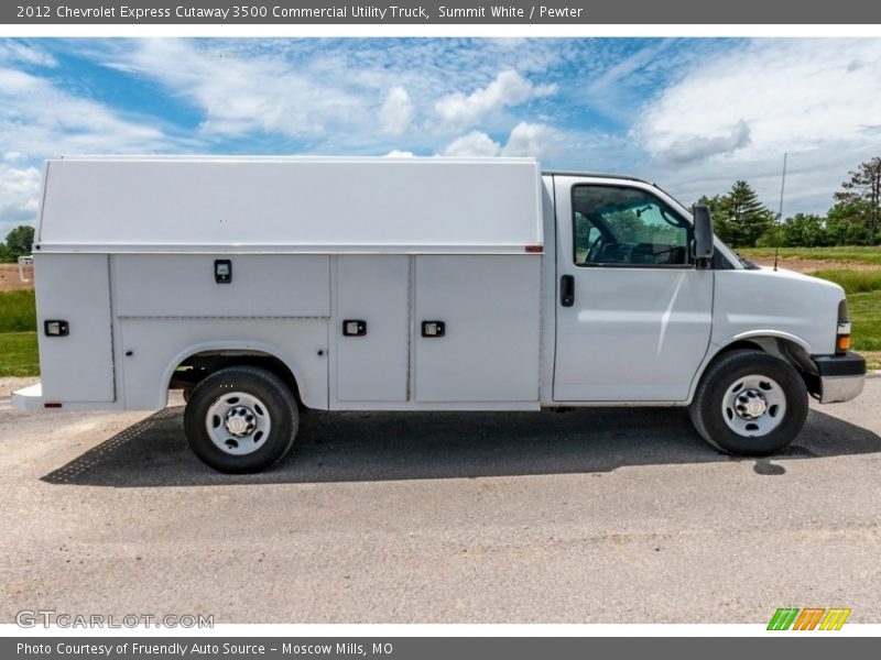  2012 Express Cutaway 3500 Commercial Utility Truck Summit White