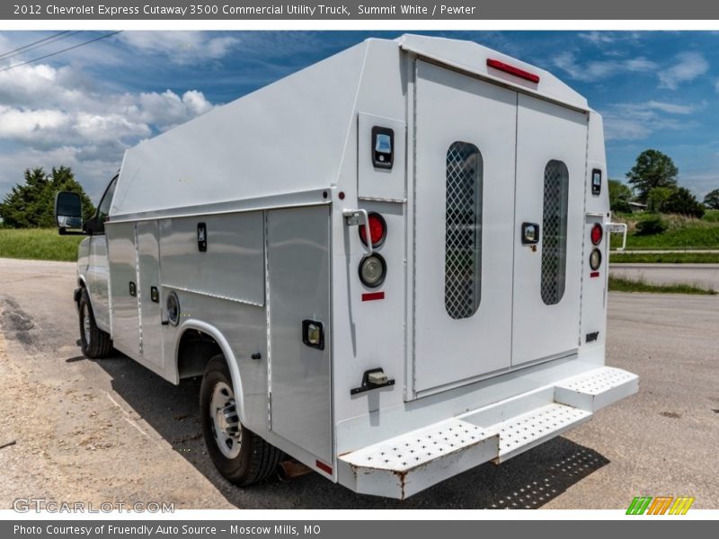  2012 Express Cutaway 3500 Commercial Utility Truck Summit White