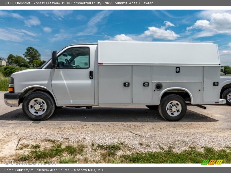  2012 Express Cutaway 3500 Commercial Utility Truck Summit White