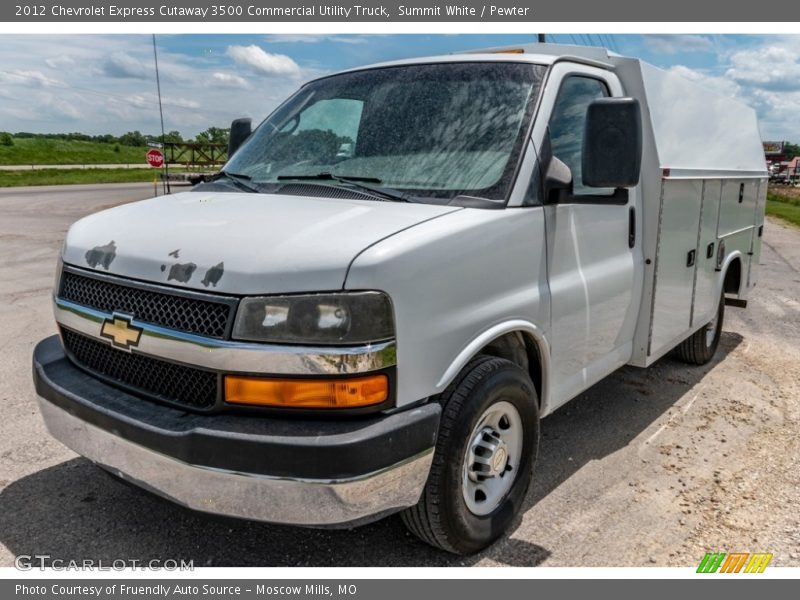 Summit White / Pewter 2012 Chevrolet Express Cutaway 3500 Commercial Utility Truck