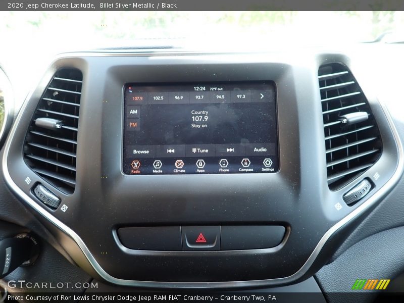 Billet Silver Metallic / Black 2020 Jeep Cherokee Latitude