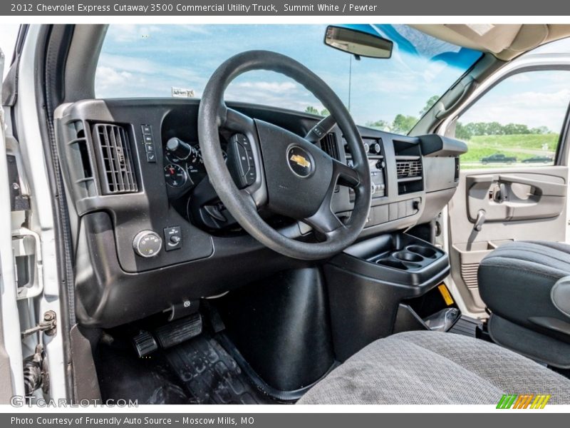 Summit White / Pewter 2012 Chevrolet Express Cutaway 3500 Commercial Utility Truck