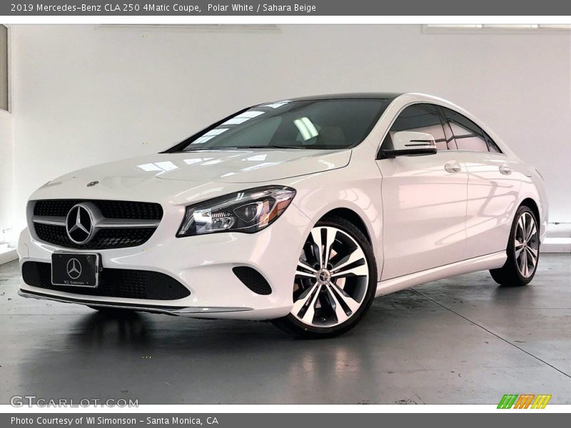 Polar White / Sahara Beige 2019 Mercedes-Benz CLA 250 4Matic Coupe