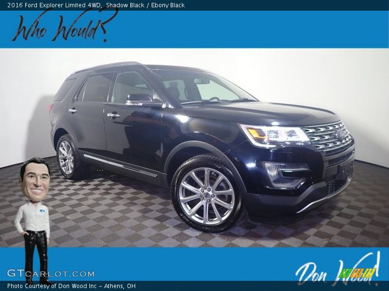Shadow Black / Ebony Black 2016 Ford Explorer Limited 4WD