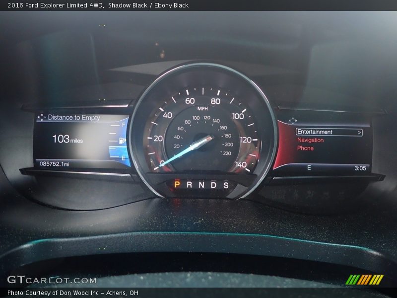 Shadow Black / Ebony Black 2016 Ford Explorer Limited 4WD