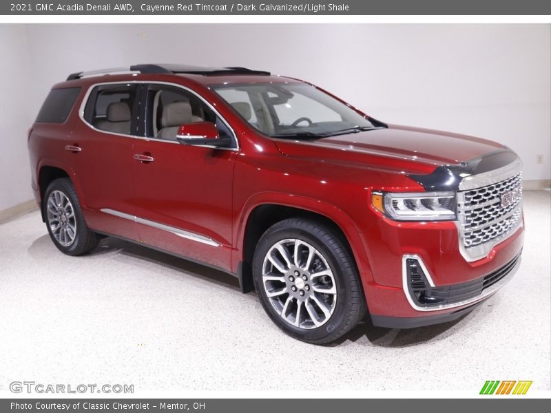 Cayenne Red Tintcoat / Dark Galvanized/Light Shale 2021 GMC Acadia Denali AWD