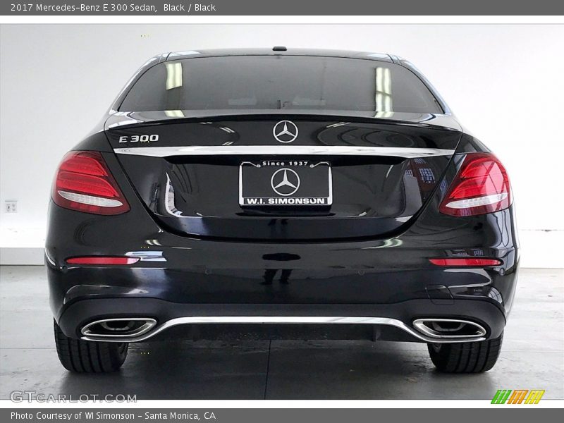 Black / Black 2017 Mercedes-Benz E 300 Sedan
