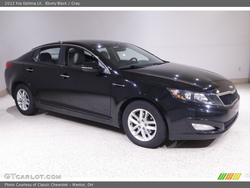 Ebony Black / Gray 2013 Kia Optima LX