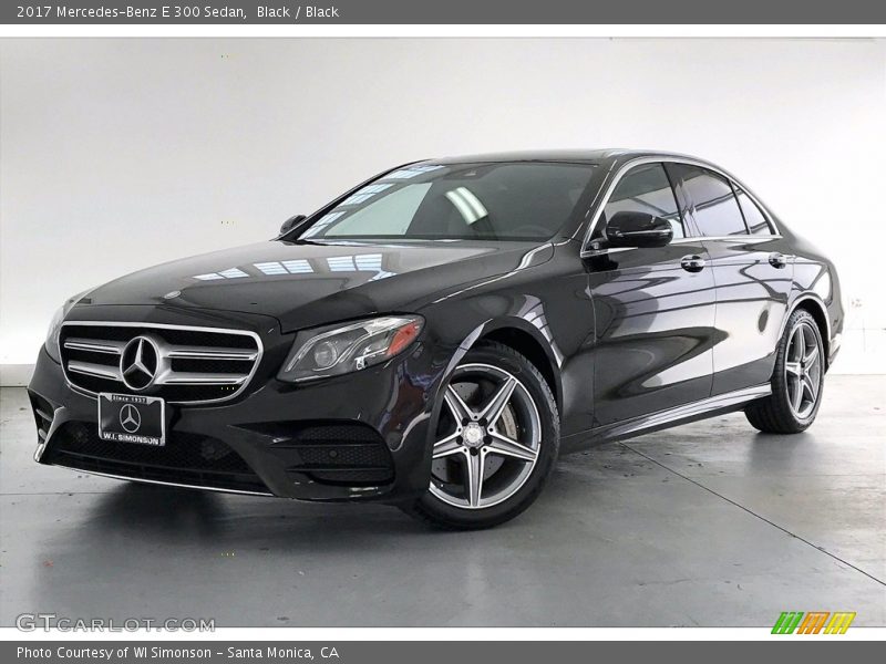 Black / Black 2017 Mercedes-Benz E 300 Sedan