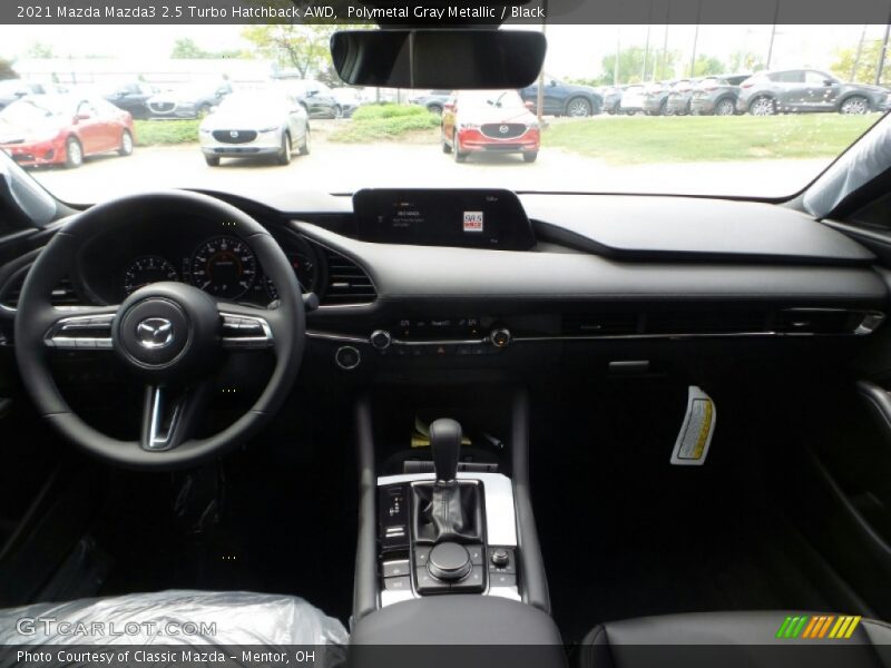 Polymetal Gray Metallic / Black 2021 Mazda Mazda3 2.5 Turbo Hatchback AWD