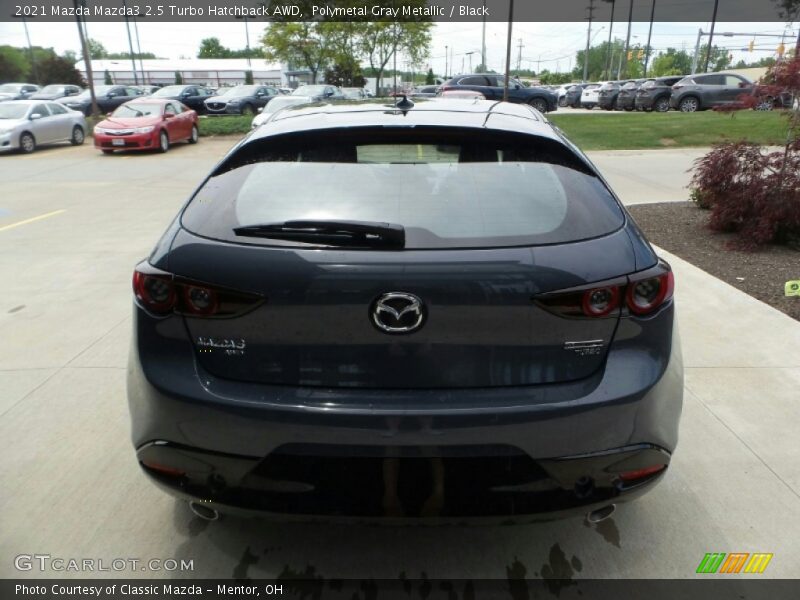 Polymetal Gray Metallic / Black 2021 Mazda Mazda3 2.5 Turbo Hatchback AWD