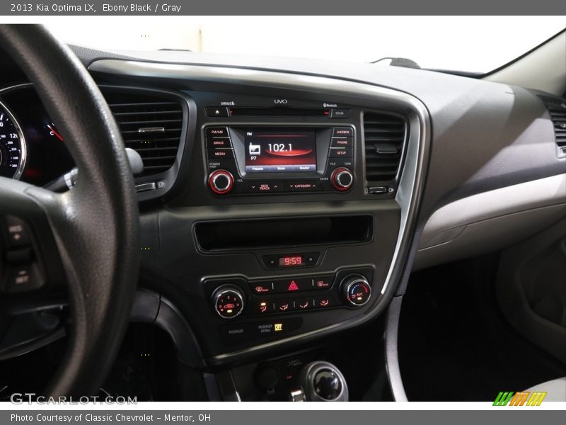 Ebony Black / Gray 2013 Kia Optima LX