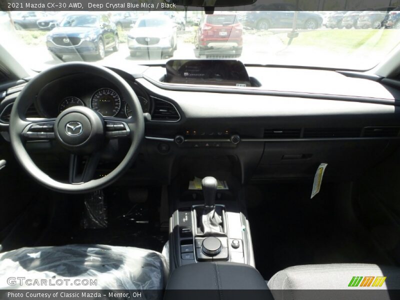 Deep Crystal Blue Mica / Black 2021 Mazda CX-30 AWD