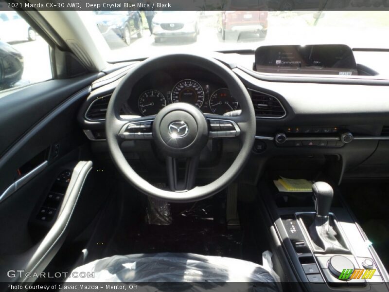 Deep Crystal Blue Mica / Black 2021 Mazda CX-30 AWD