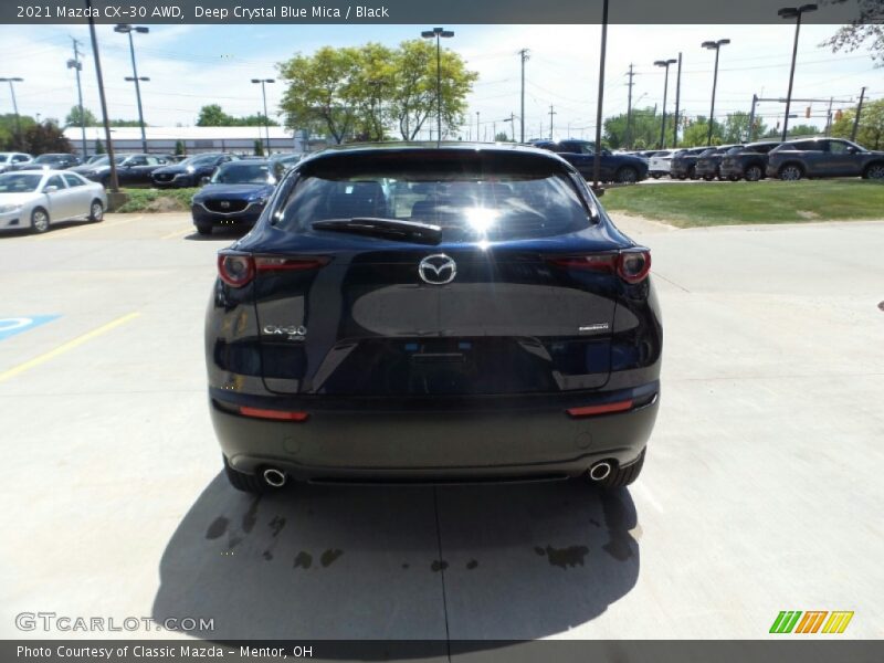 Deep Crystal Blue Mica / Black 2021 Mazda CX-30 AWD