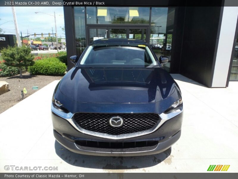 Deep Crystal Blue Mica / Black 2021 Mazda CX-30 AWD