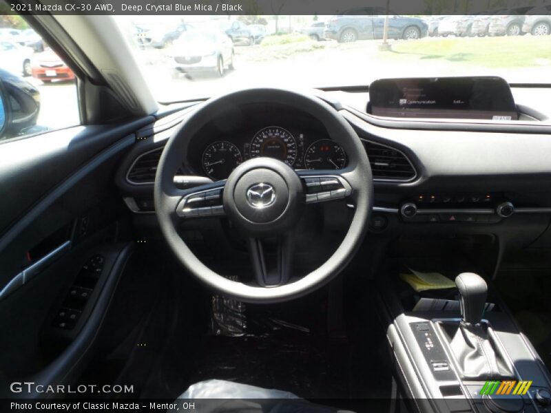 Deep Crystal Blue Mica / Black 2021 Mazda CX-30 AWD