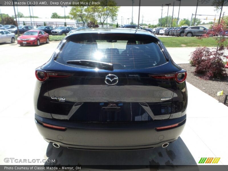 Deep Crystal Blue Mica / Black 2021 Mazda CX-30 AWD