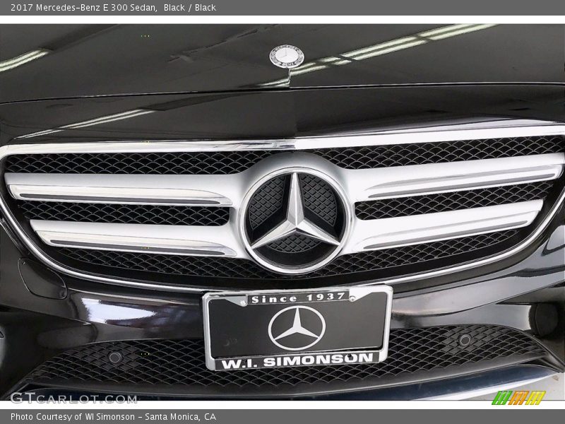 Black / Black 2017 Mercedes-Benz E 300 Sedan