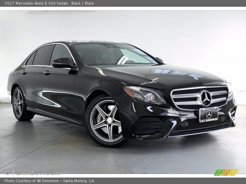 Black / Black 2017 Mercedes-Benz E 300 Sedan