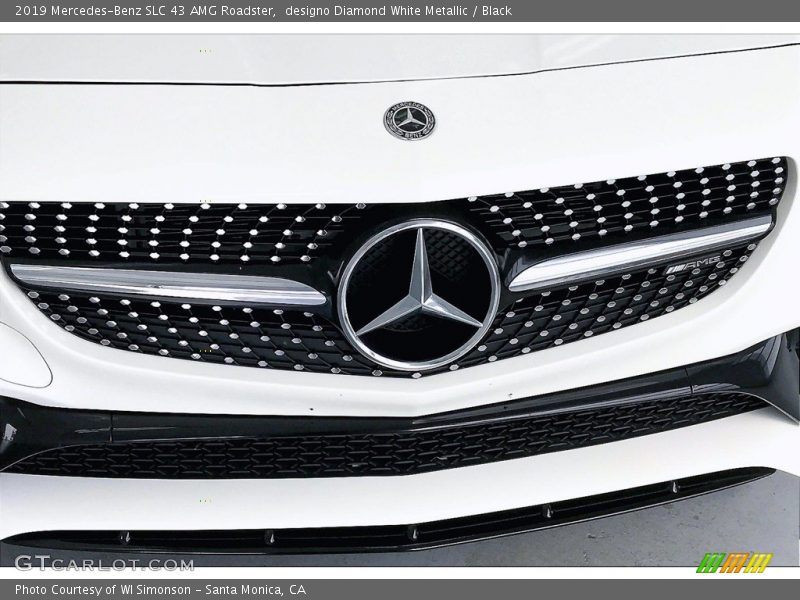 designo Diamond White Metallic / Black 2019 Mercedes-Benz SLC 43 AMG Roadster