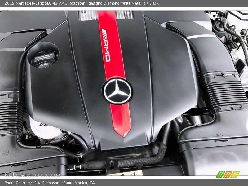 designo Diamond White Metallic / Black 2019 Mercedes-Benz SLC 43 AMG Roadster