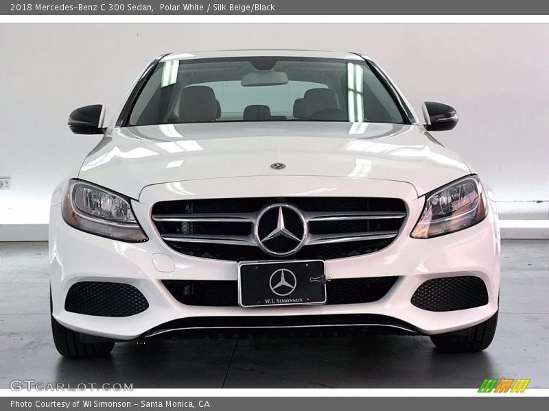 Polar White / Silk Beige/Black 2018 Mercedes-Benz C 300 Sedan