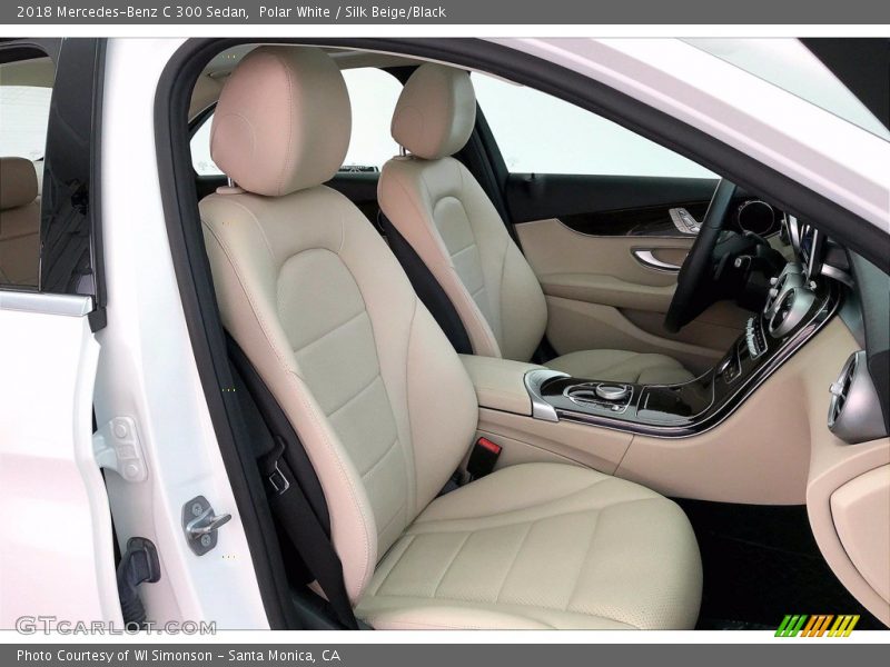 Polar White / Silk Beige/Black 2018 Mercedes-Benz C 300 Sedan