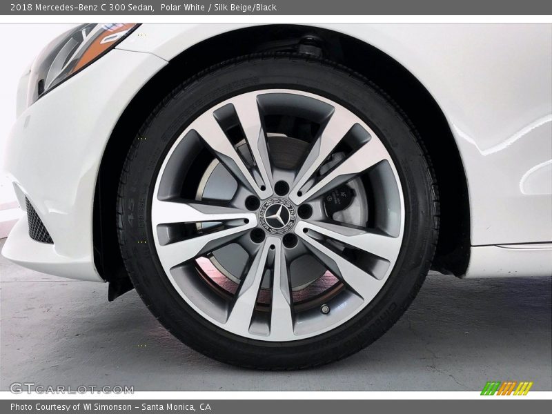 Polar White / Silk Beige/Black 2018 Mercedes-Benz C 300 Sedan