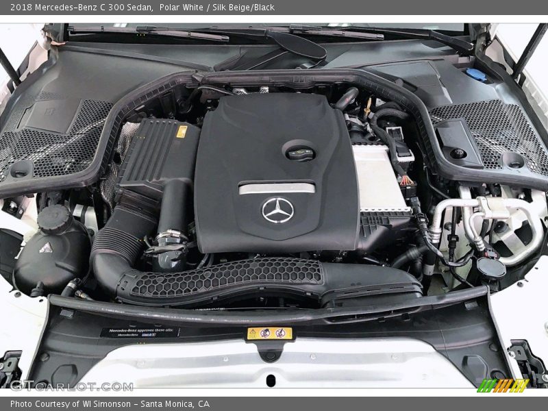 Polar White / Silk Beige/Black 2018 Mercedes-Benz C 300 Sedan