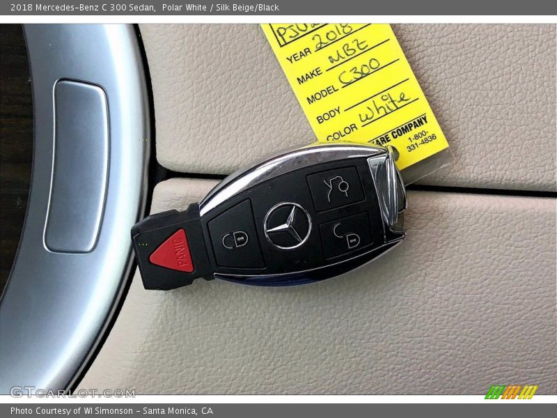Polar White / Silk Beige/Black 2018 Mercedes-Benz C 300 Sedan