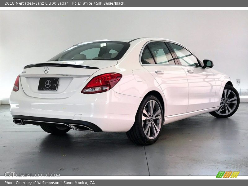 Polar White / Silk Beige/Black 2018 Mercedes-Benz C 300 Sedan