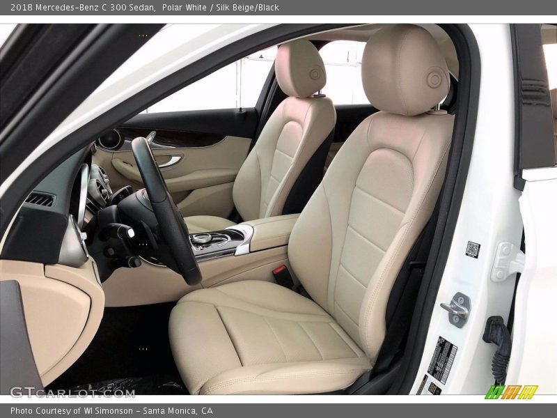 Polar White / Silk Beige/Black 2018 Mercedes-Benz C 300 Sedan