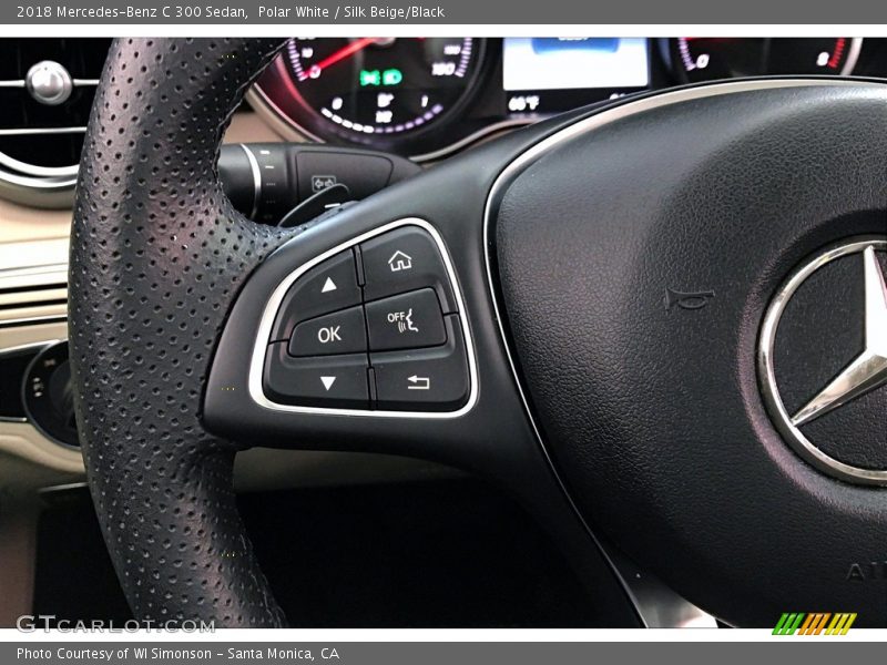 Polar White / Silk Beige/Black 2018 Mercedes-Benz C 300 Sedan