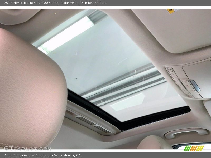 Polar White / Silk Beige/Black 2018 Mercedes-Benz C 300 Sedan