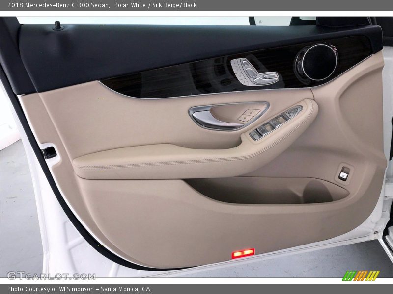 Polar White / Silk Beige/Black 2018 Mercedes-Benz C 300 Sedan