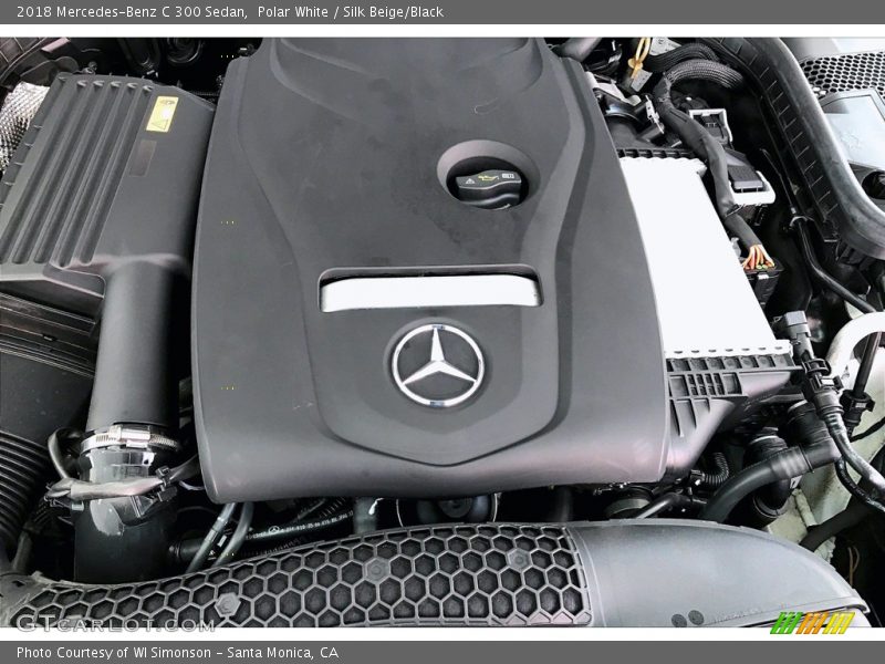 Polar White / Silk Beige/Black 2018 Mercedes-Benz C 300 Sedan