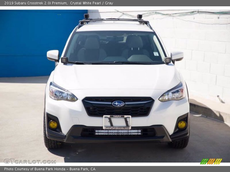 Crystal White Pearl / Gray 2019 Subaru Crosstrek 2.0i Premium