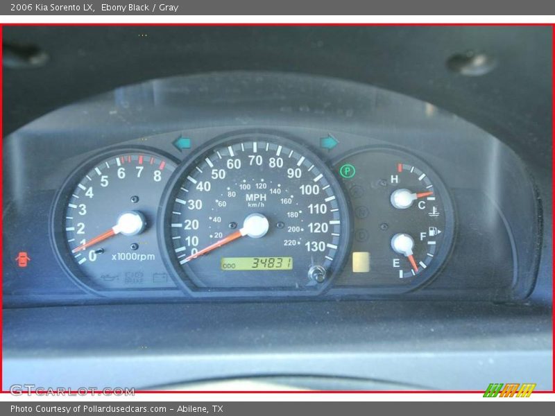 Ebony Black / Gray 2006 Kia Sorento LX